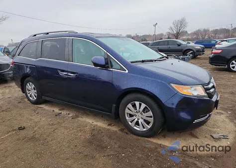 2014 Honda Odyssey Exl z USA, uszkodzony, nr VIN 5FNRL5H66EB091790
